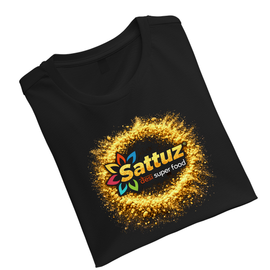 sattuz Brand logo Black Unisex Standard Crew T-Shirt
