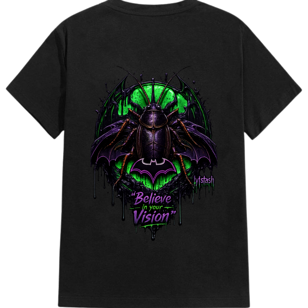 Side & Back Cockroach Vision Unisex Standard Crew T-Shirt