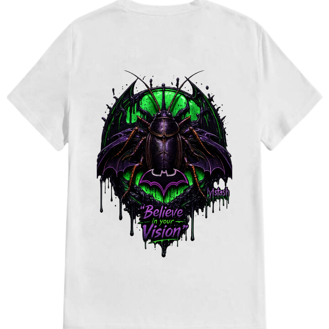 Side & Back Cockroach Vision Unisex Standard Crew T-Shirt
