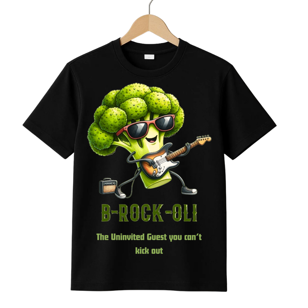 Brocolli Univited guest Black Crew T-Shirt