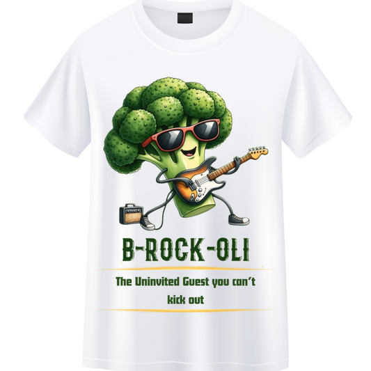 Brocolli univited Guest White Crew T-Shirt