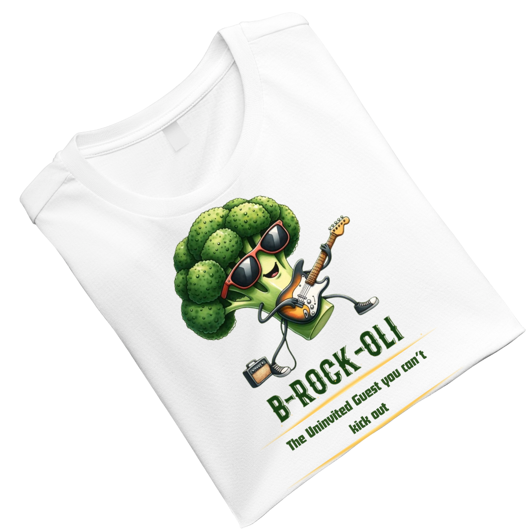 Brocolli univited Guest White Crew T-Shirt