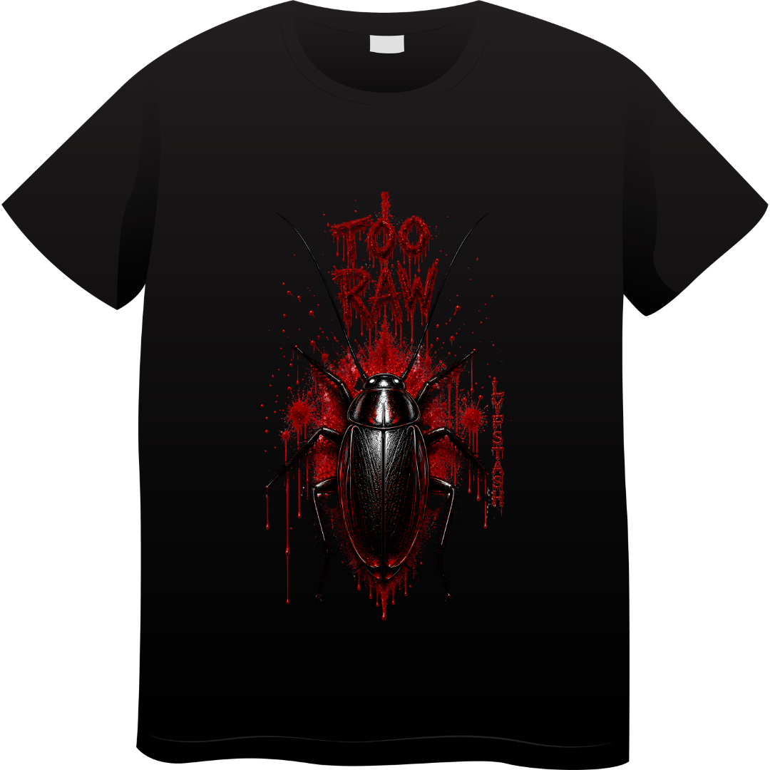 TooRawCockroach Unisex Standard Crew T-Shirt