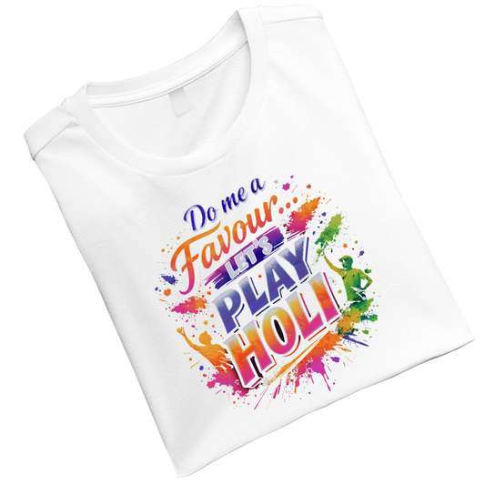 Lets play holi white Unisex Standard Crew T-Shirt