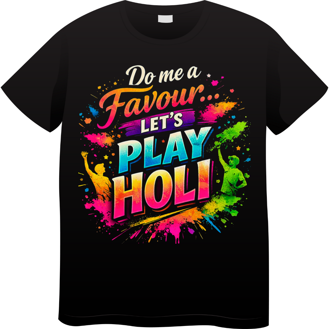 Holi Lets Play Unisex Standard Crew T-Shirt