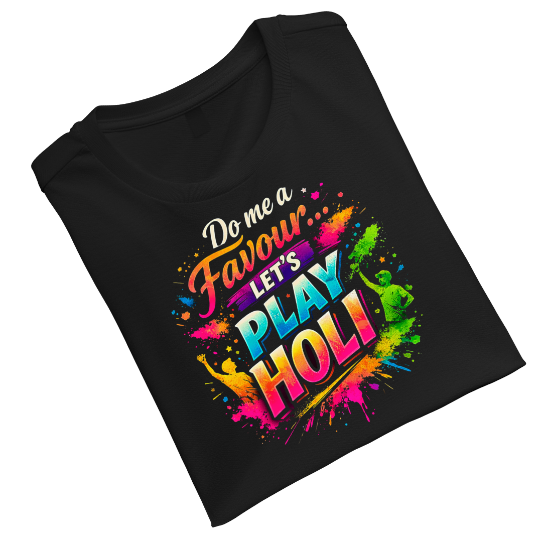 Holi Lets Play Unisex Standard Crew T-Shirt