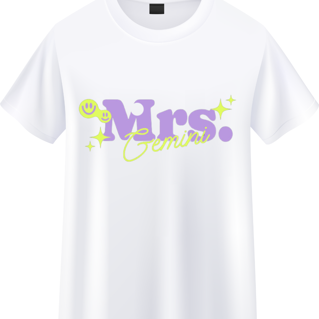 Mrs. Gemini Crew T-Shirt