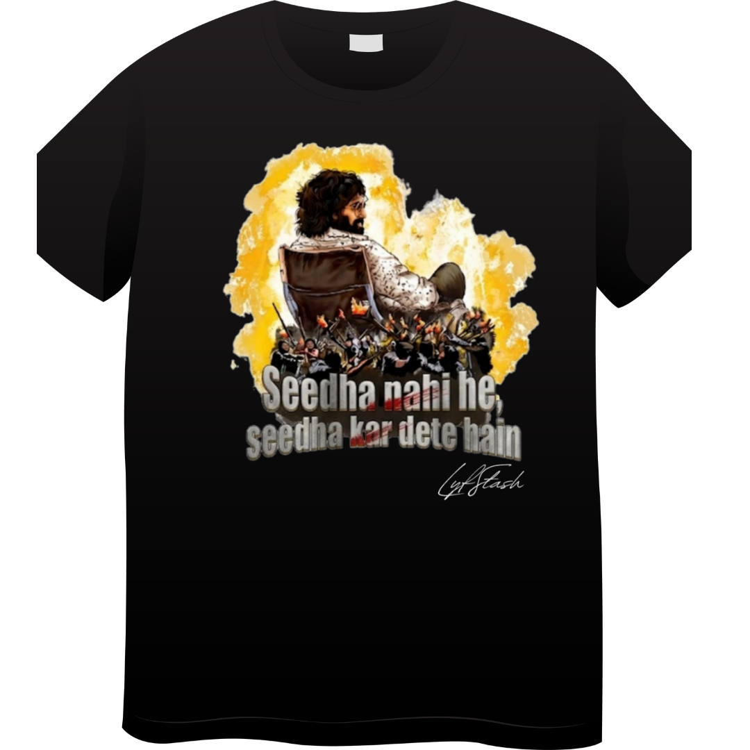 Seedha bna dete hai Unisex Standard Crew T-Shirt