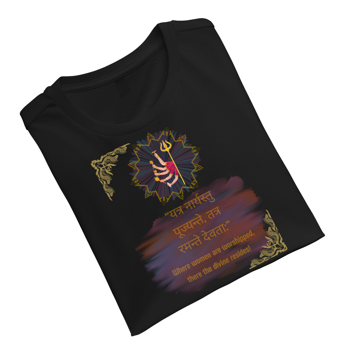 women worshiped divine reside Crew T-Shirt