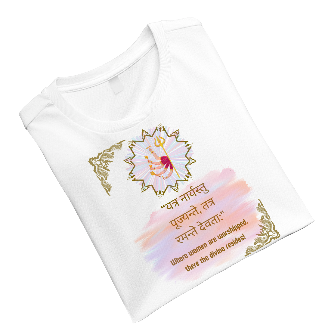 women worshiped divine reside Crew T-Shirt